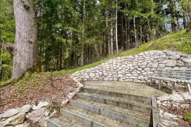 Sitzecke im Gartenbereich