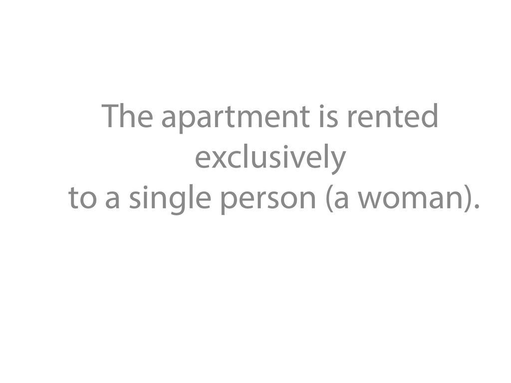 Only a single woman!!
